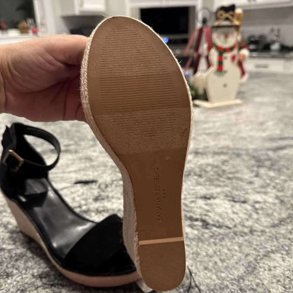 Banana Republic Womens‎ Espadrille Wedge Sandals Size 7.5